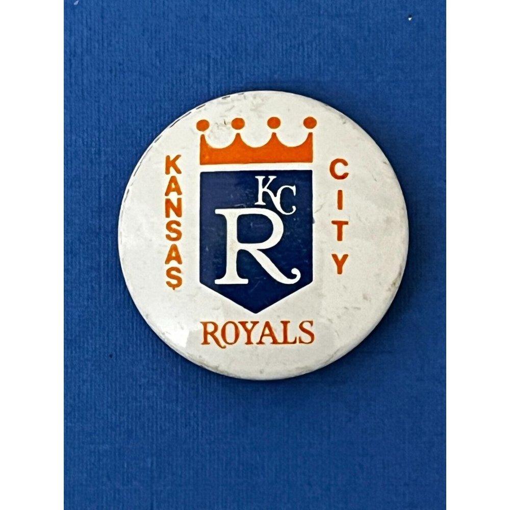 Vintage Kansas City Royals Pinback Button Vintage 1970s MLB KC Collectible Rare